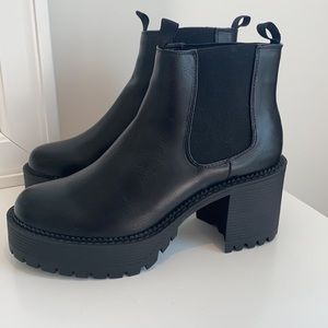 NASTY GAL never worn Black Booties